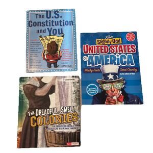 U.S. History 3-Book Lot For Elementary Age Reader Homeschool Education Fun Learn